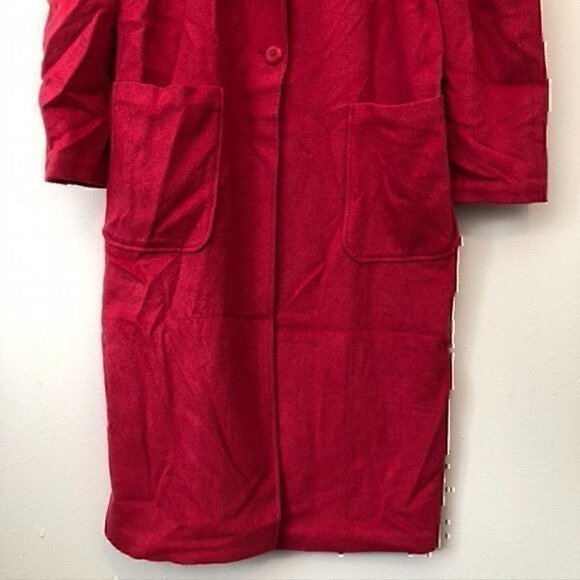 NWOT LEITH Single Button Long Jacket Pink WOOL Lightweight Fall Spring Coat S - Picture 5 of 14